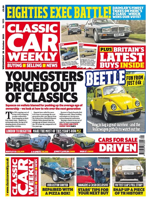 Title details for Classic Car Weekly by H BAUER PUBLISHING LIMITED - Available